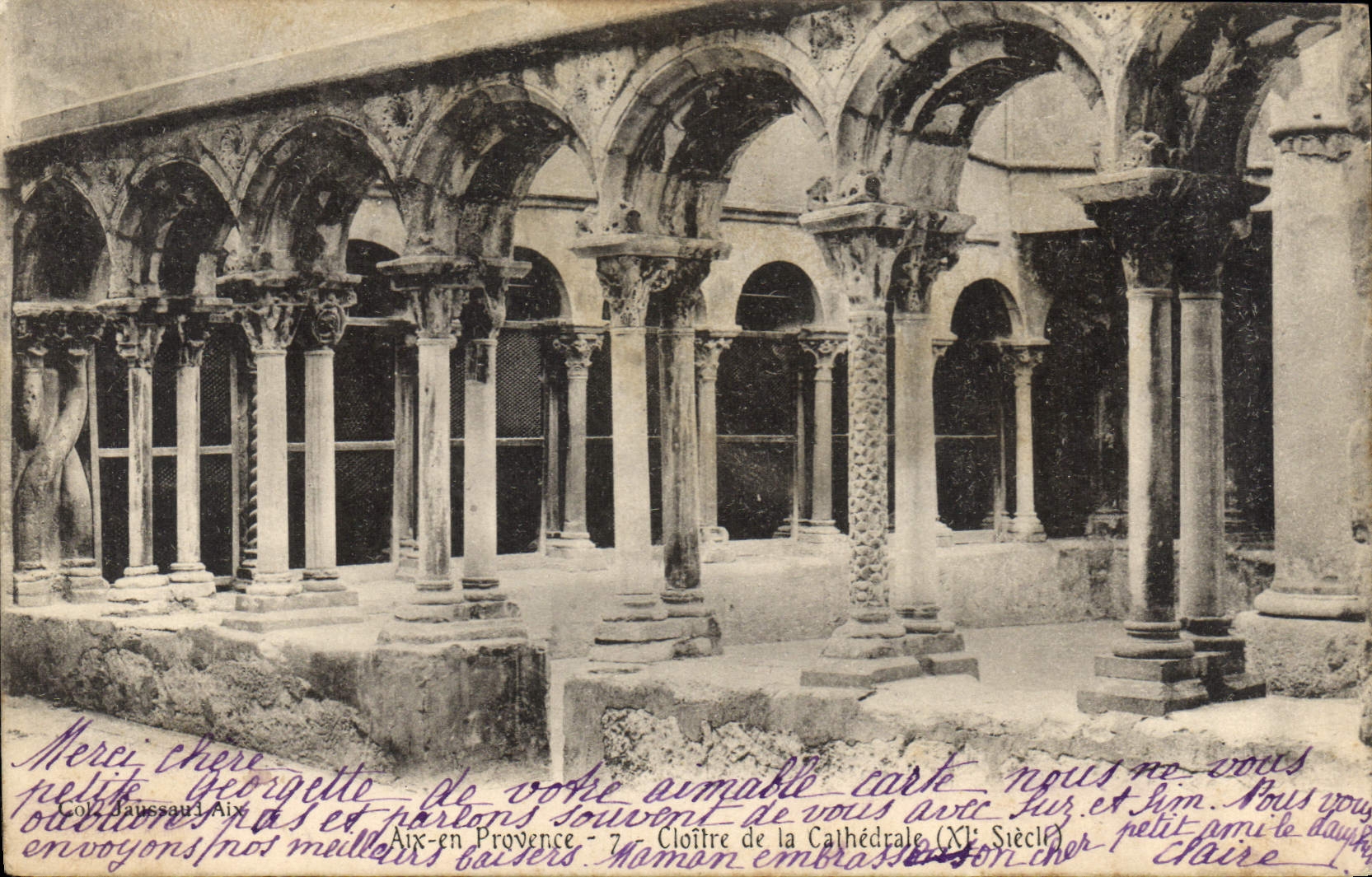 CPA Aix en Provence Cloitre de la Cathedrale XI siecle