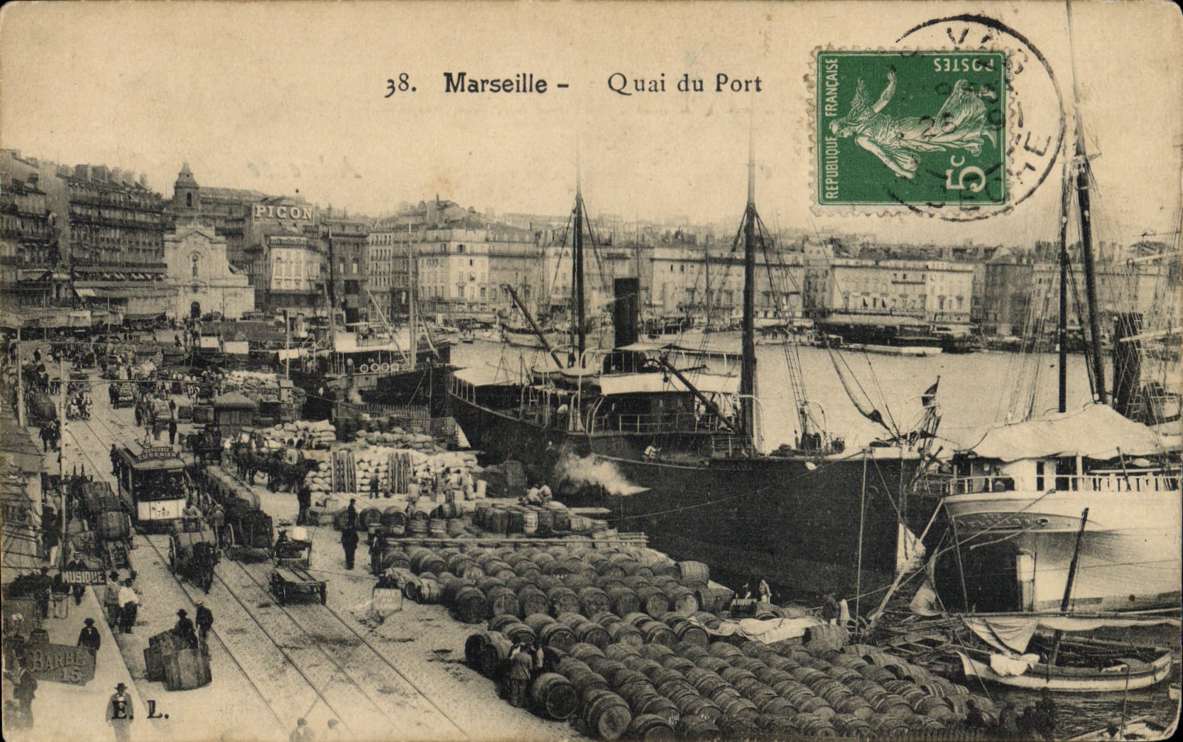 CPA Marseille Quai du Port
