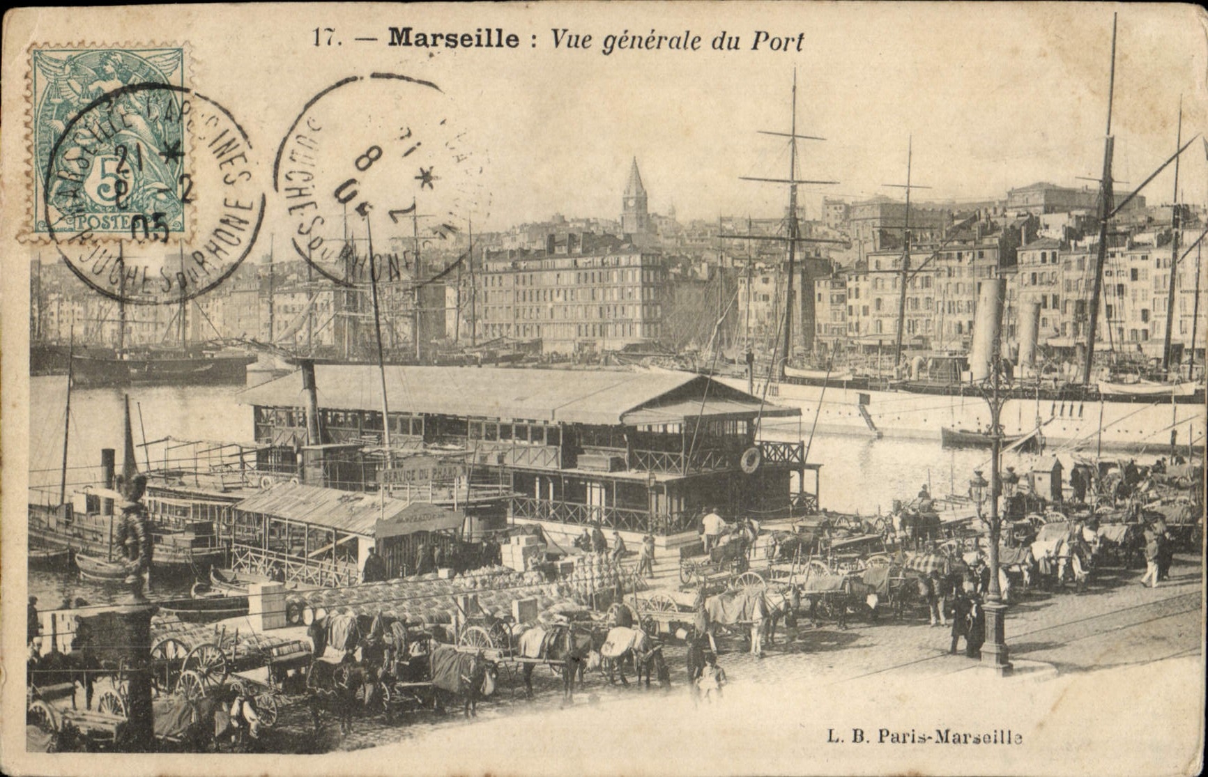 CPA Marseille vue generale du Port 