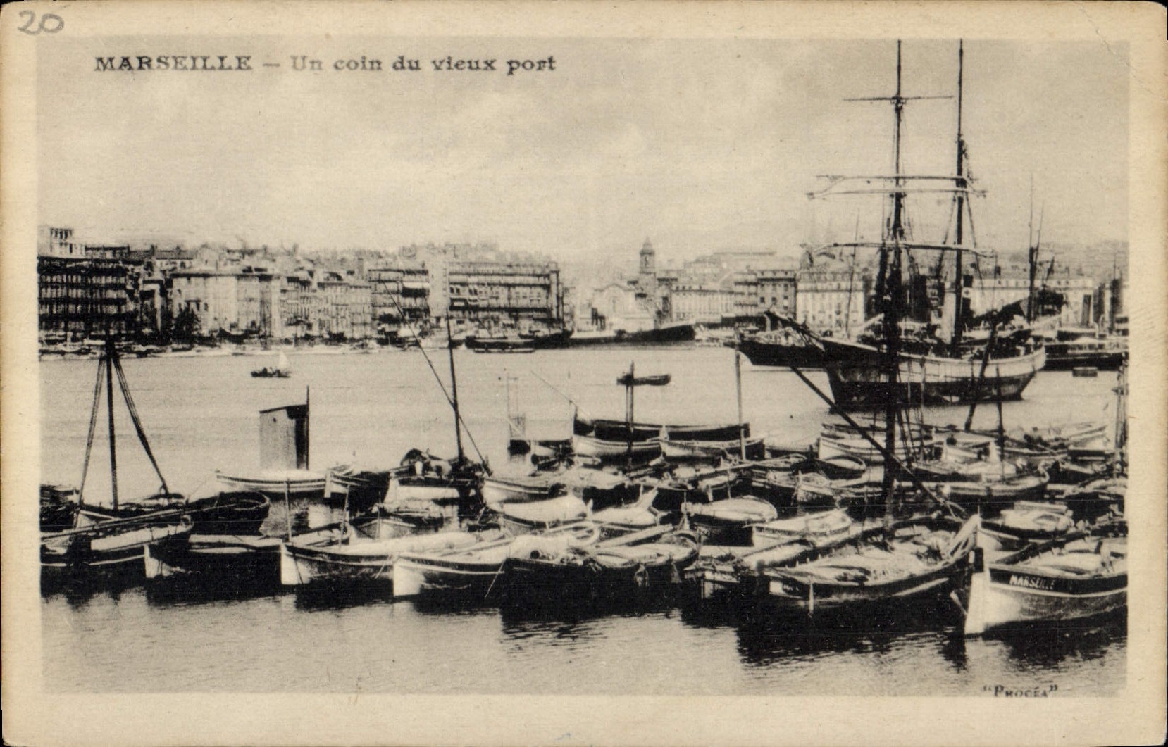 CPA Marseille Un Coin du Vieux Port 