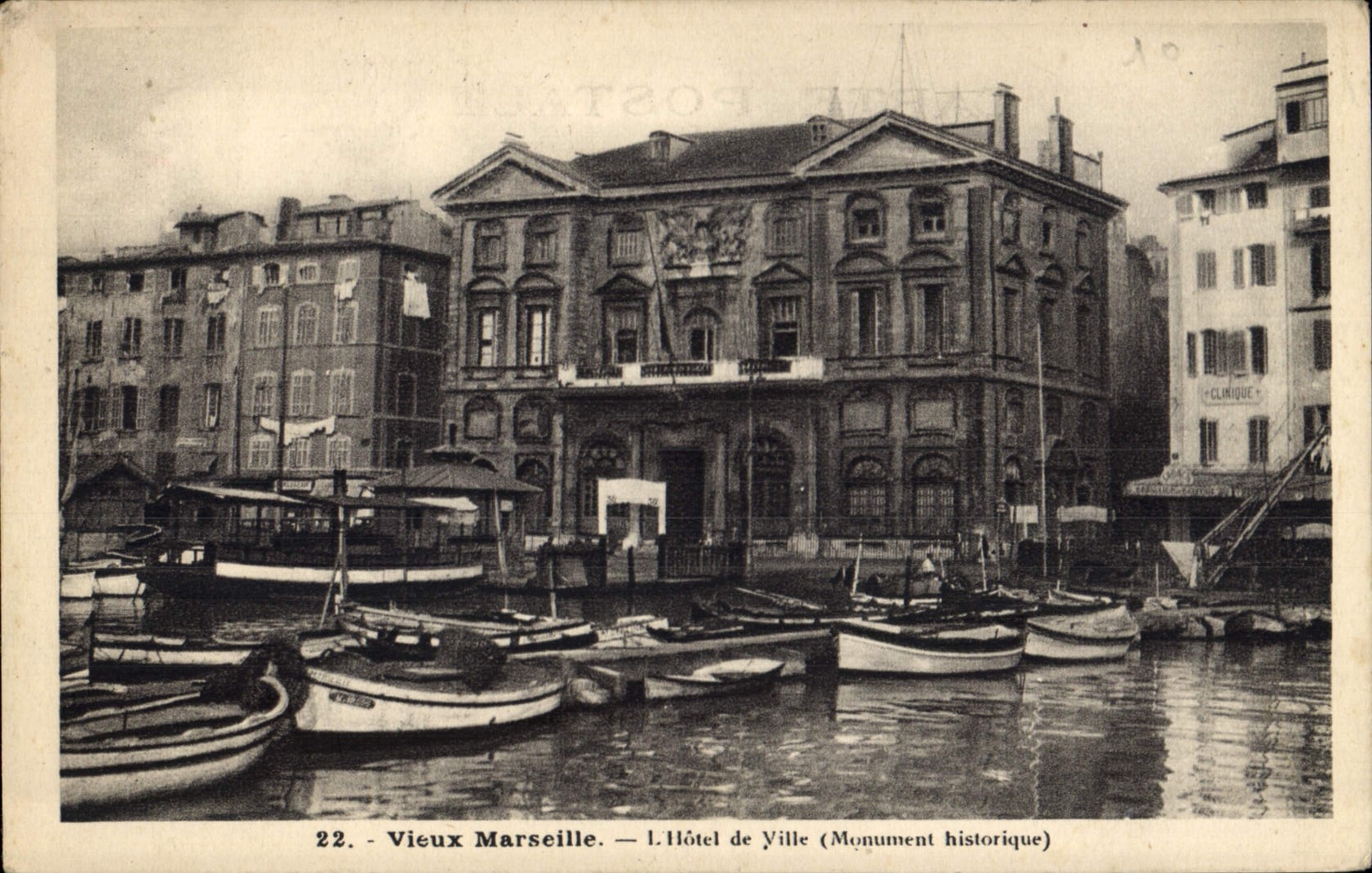 CPA Marseille l'Hotel de Ville Monument historique 