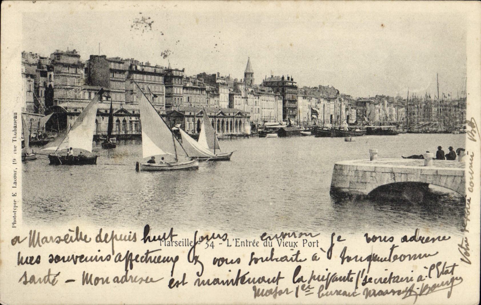 CPA Marseille l'Entree du vieux Port