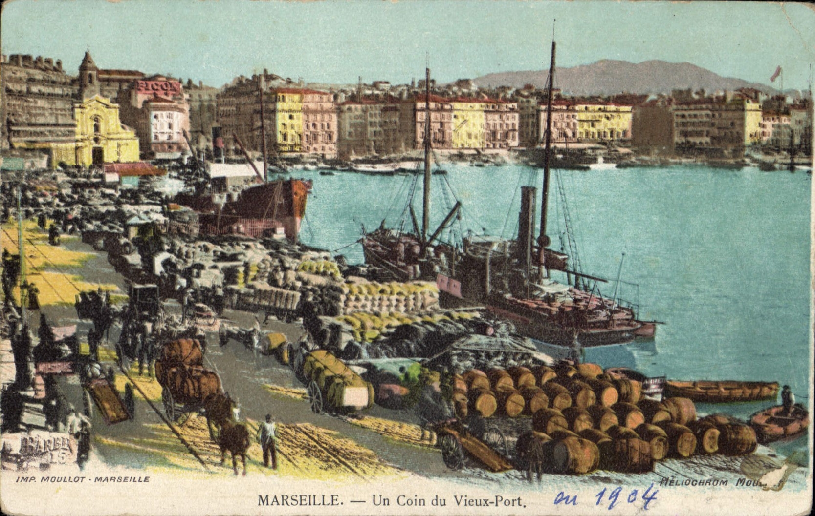 CPA Marseille Un Coin du Vieux Port