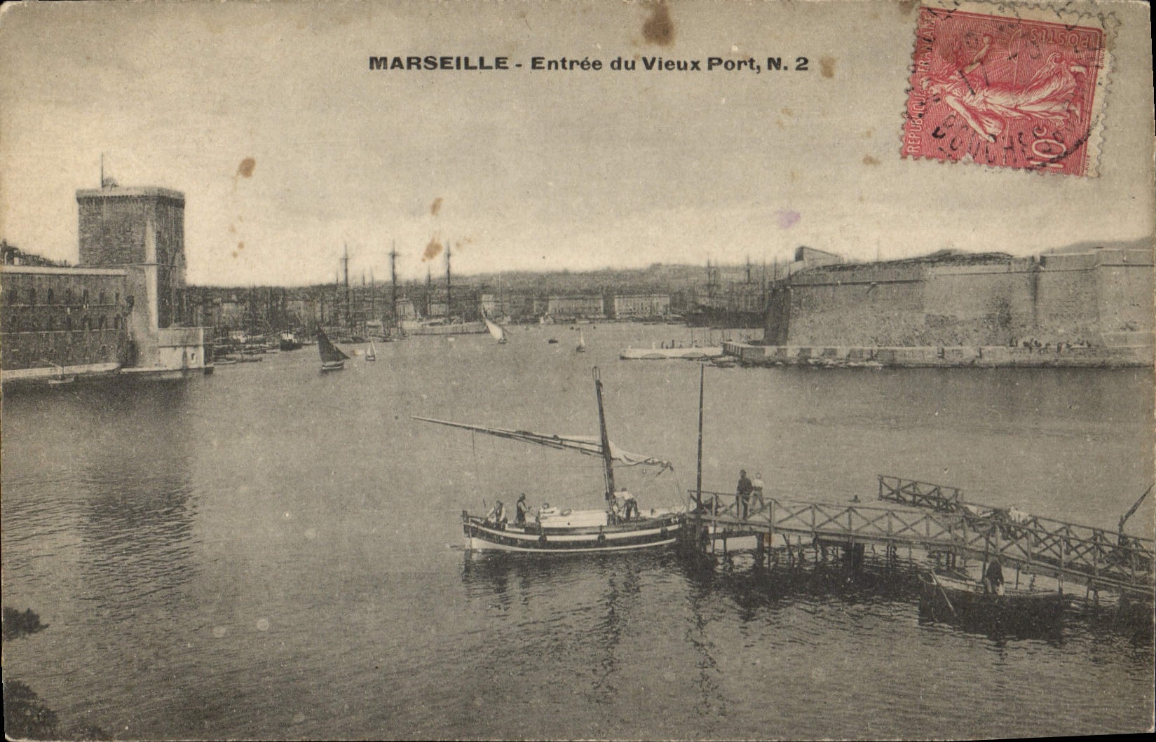 CPA Marseille Entree du Vieux Port