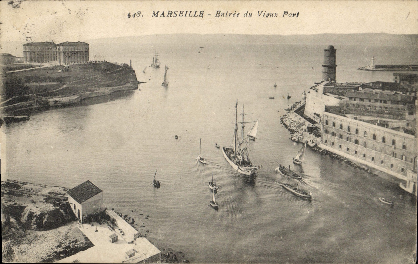 CPA Marseille Entree du Vieux Port