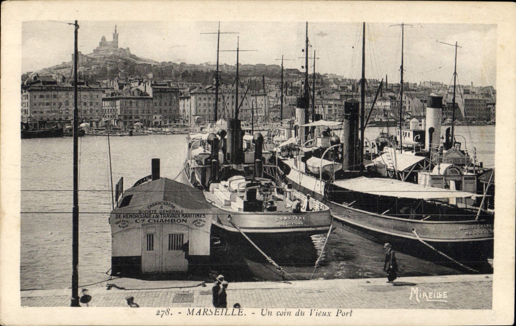 CPA Marseille un Coin du Vieux Port 