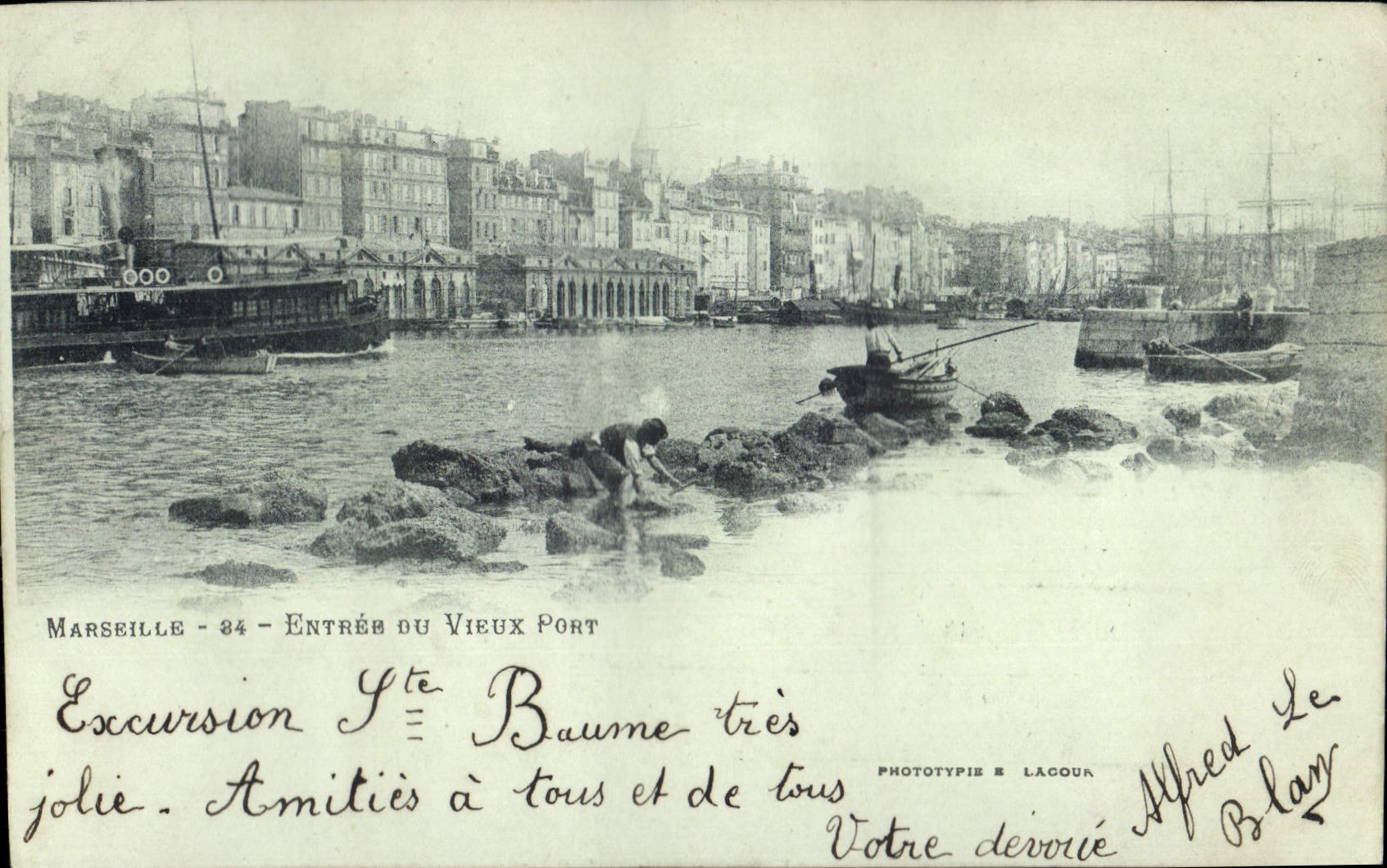 CPA Marseille Entree du Vieux Port 