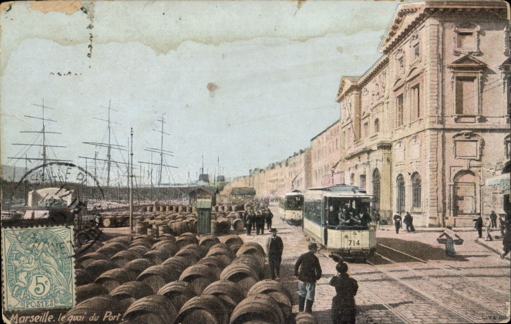 CPA Marseille le Quai du Port 