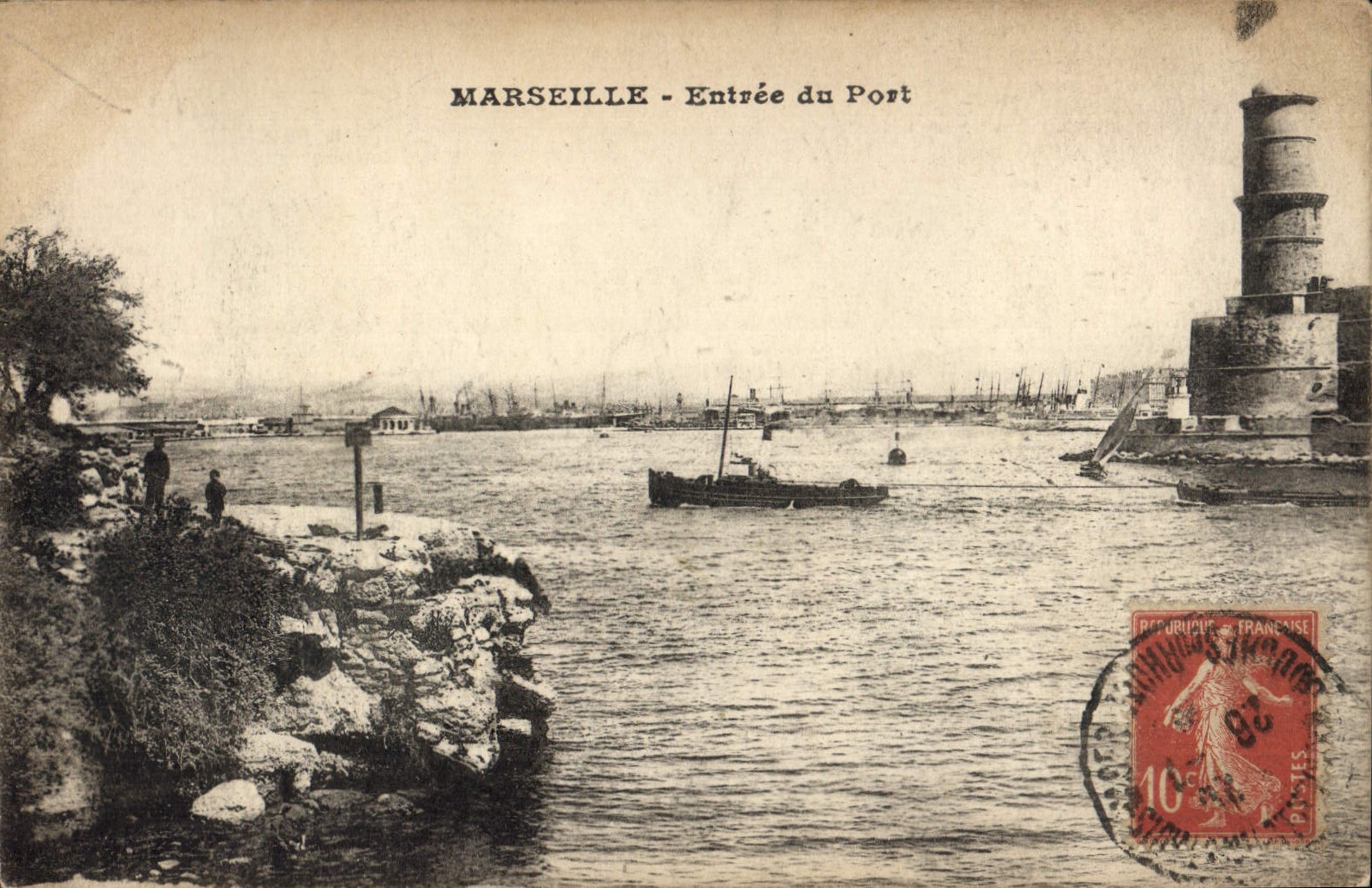 CPA Marseille Entree du Port