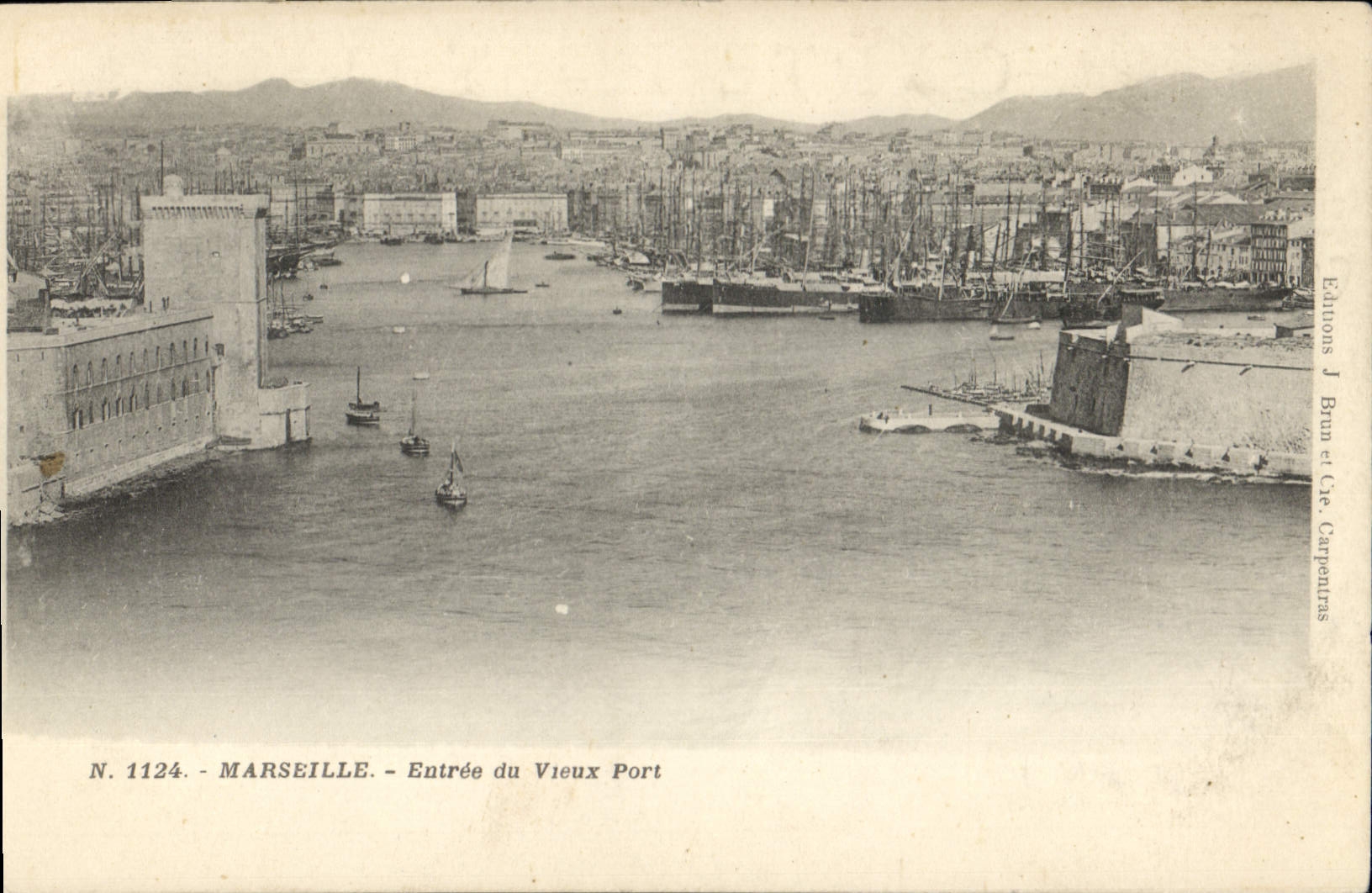 CPA Marseille Entree du Vieux Port 