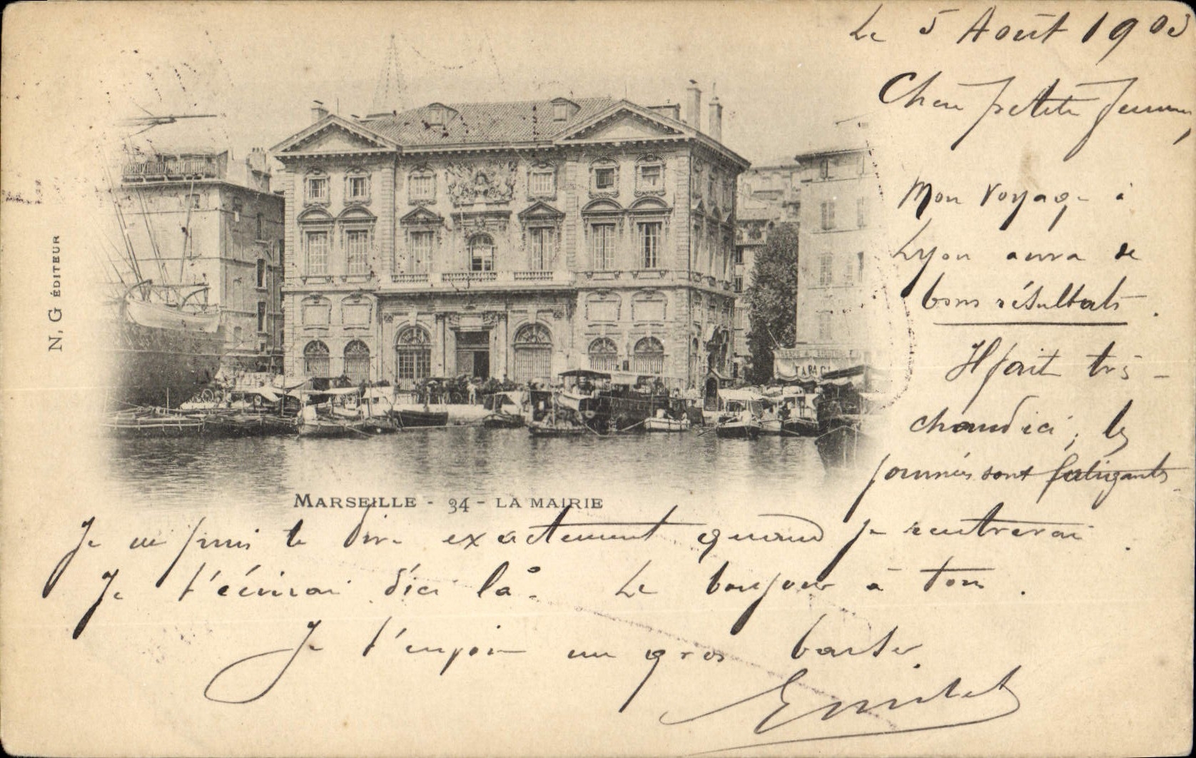 CPA Marseille La Mairie 