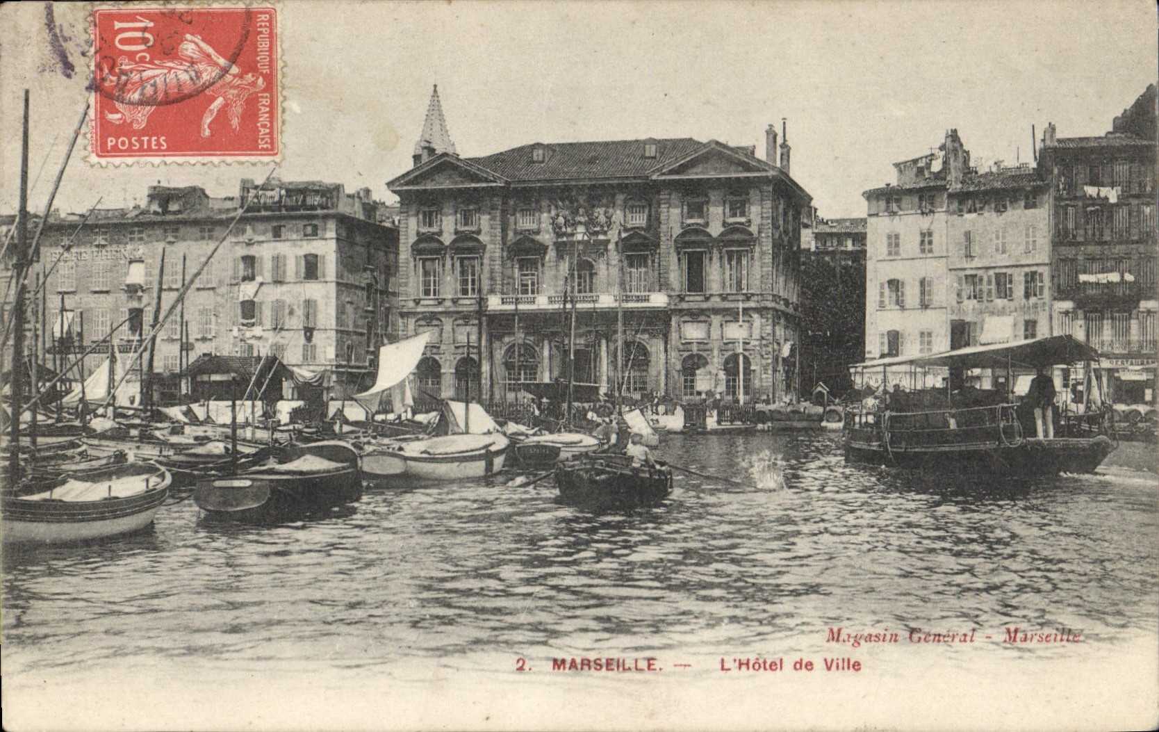 CPA Marseille L'Hotel de Ville 