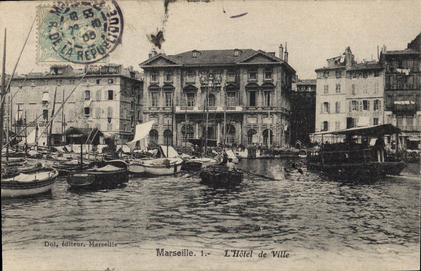 CPA Marseille L'Hotel de Ville 