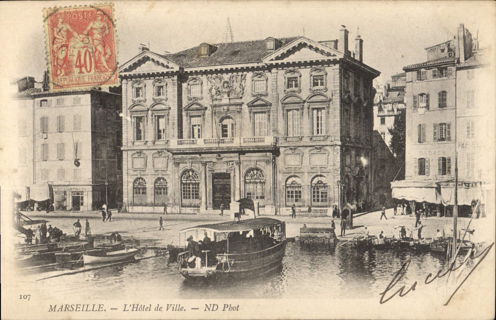 CPA Marseille L'Hotel de Ville 