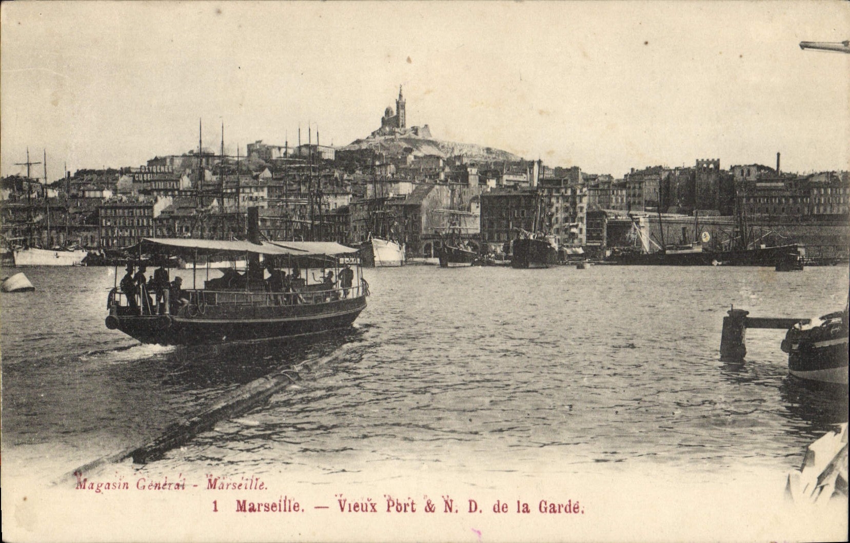 CPA Marseille Vieux Port et N D de la Garde 