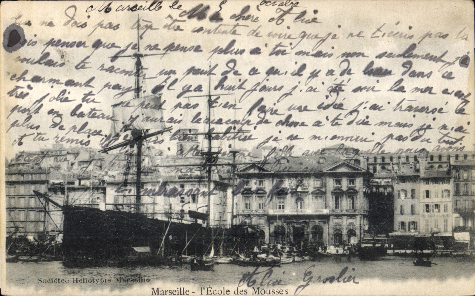 CPA Marseille l'Ecole des Mousses 