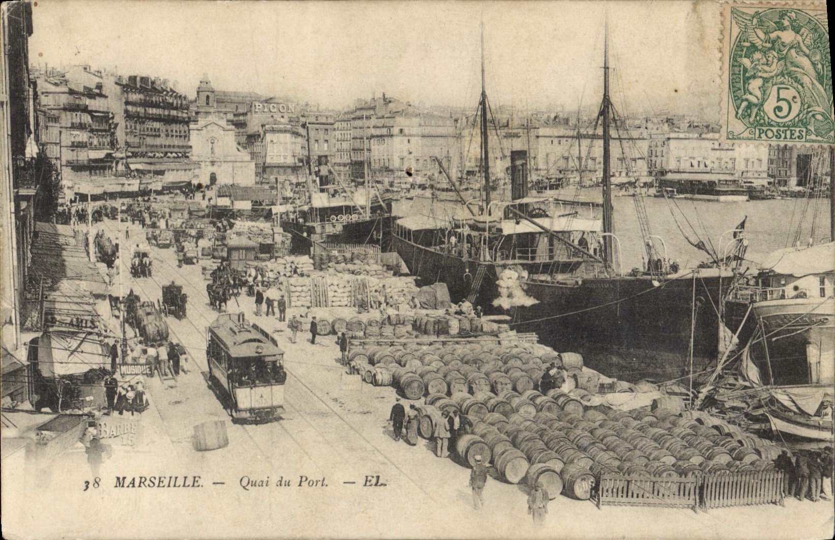CPA Marseille Quai du Port 