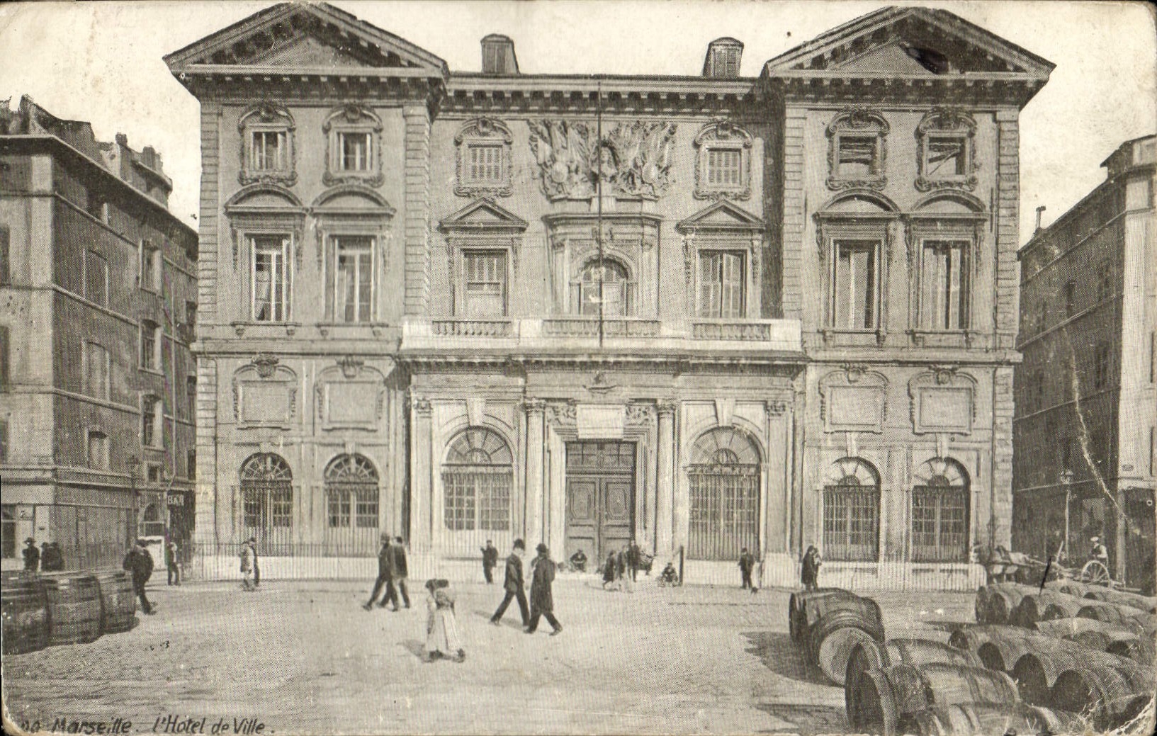 CPA Marseille l'hotel de Ville 