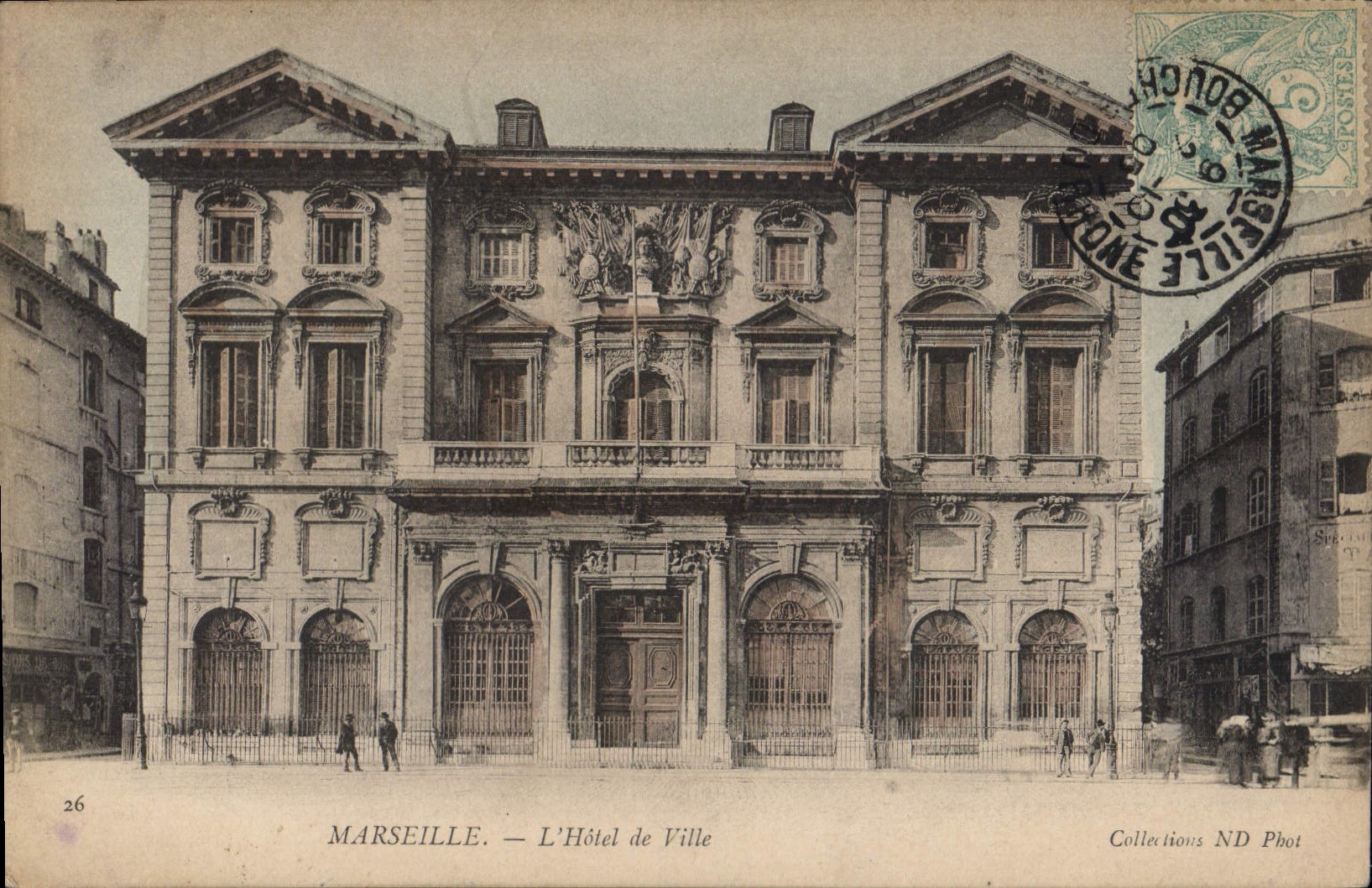 CPA Marseille l'hotel de Ville 