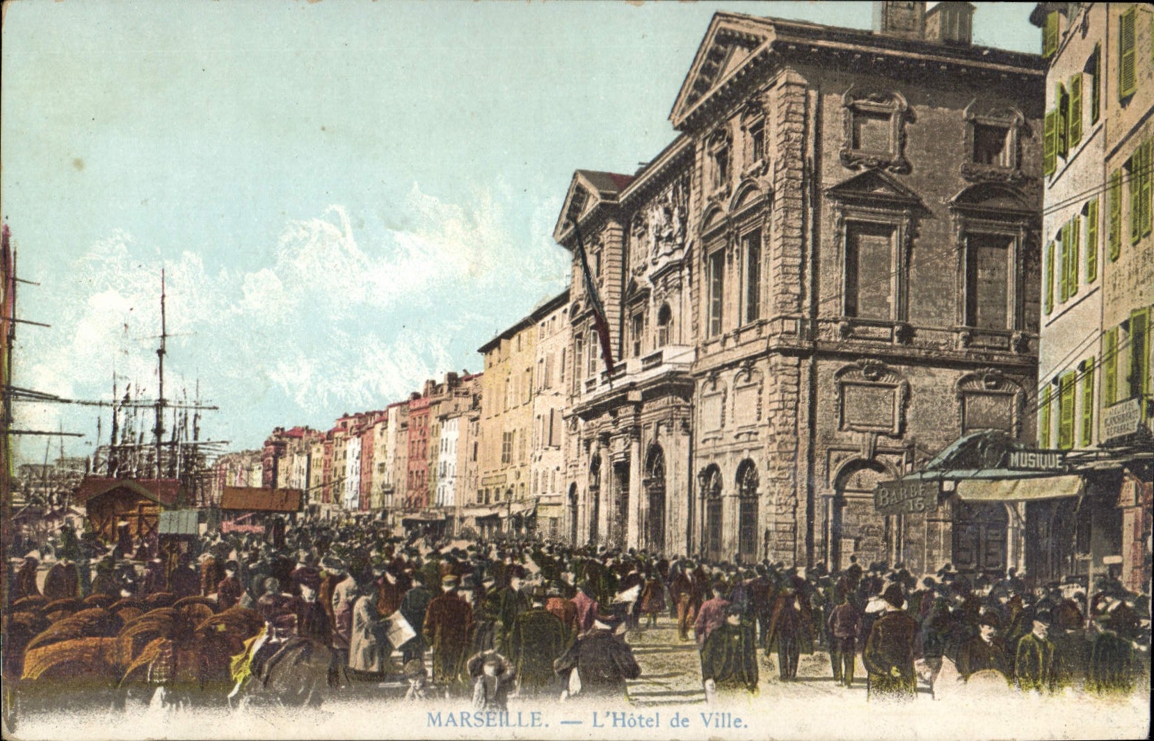CPA Marseille l'hotel de Ville 