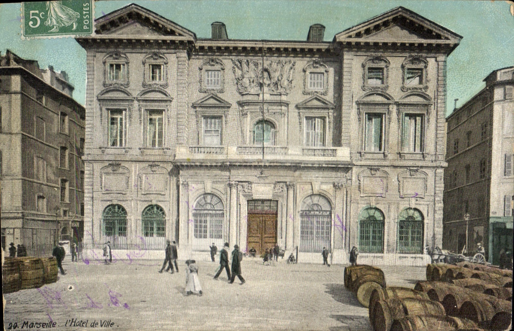 CPA Marseille l'hotel de Ville 