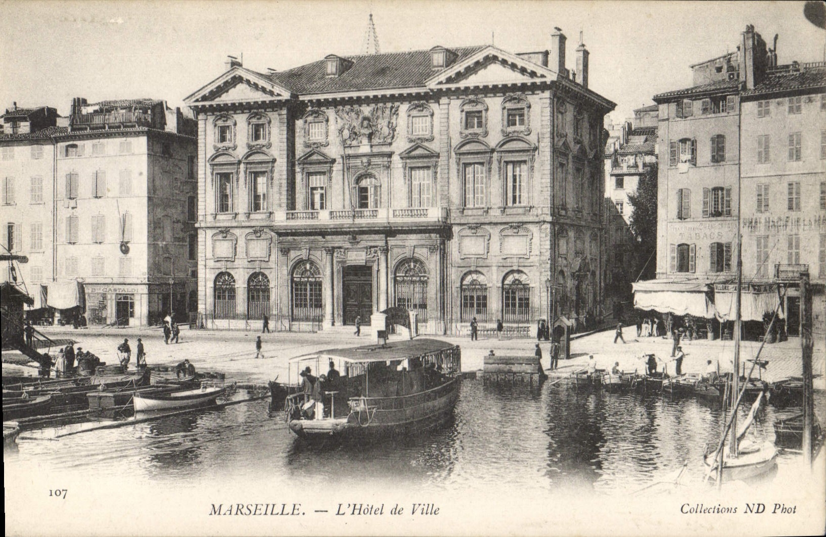 CPA Marseille l'hotel de Ville 