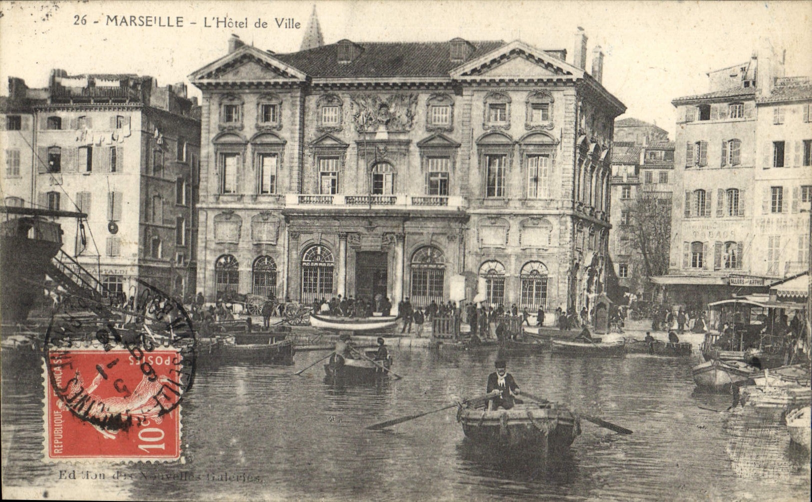 CPA Marseille l'hotel de Ville 