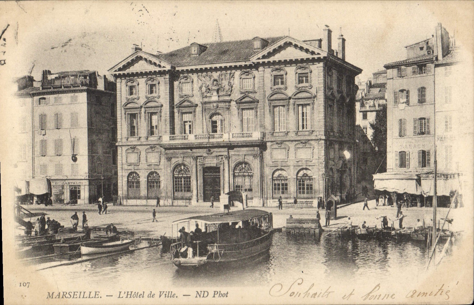 CPA Marseille l'hotel de Ville 