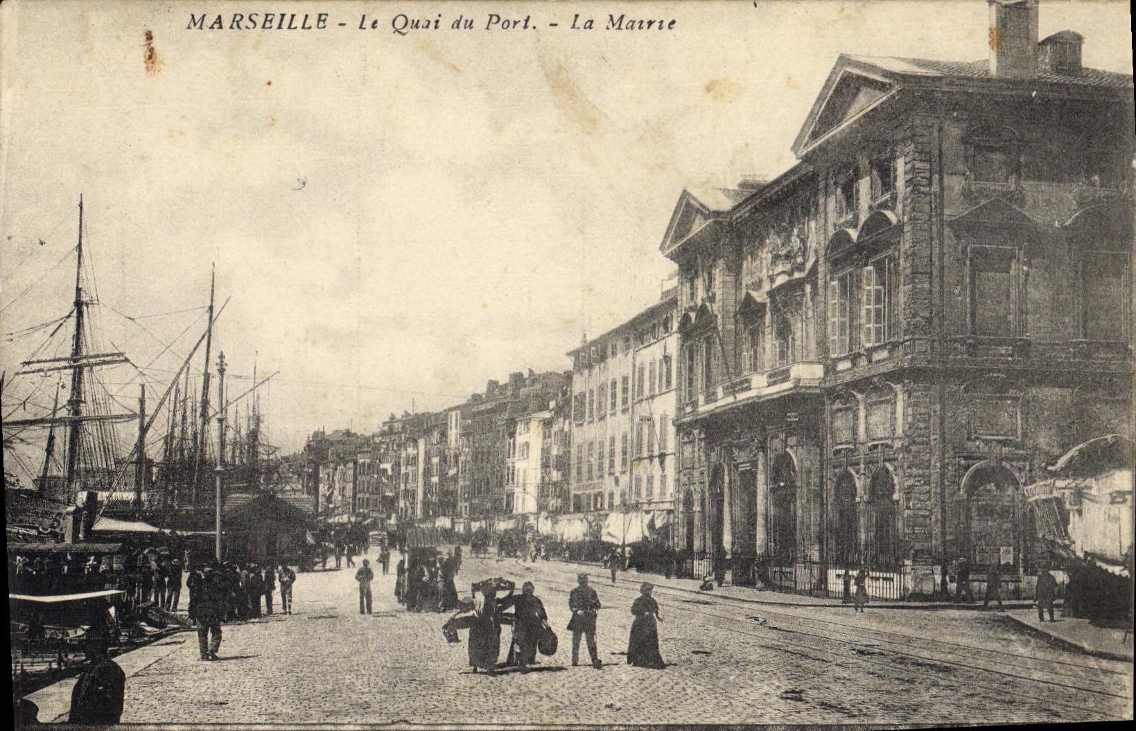 CPA Marseille le Quai du Port la Mairie 