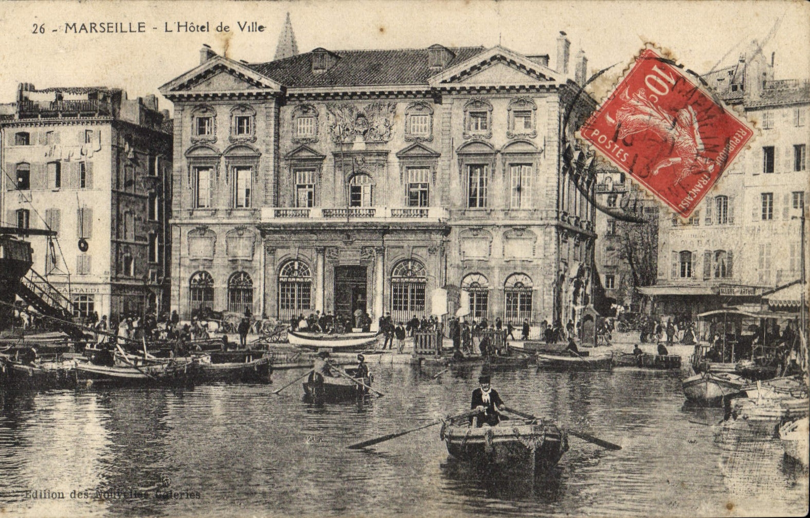 CPA Marseille l'hotel de Ville 