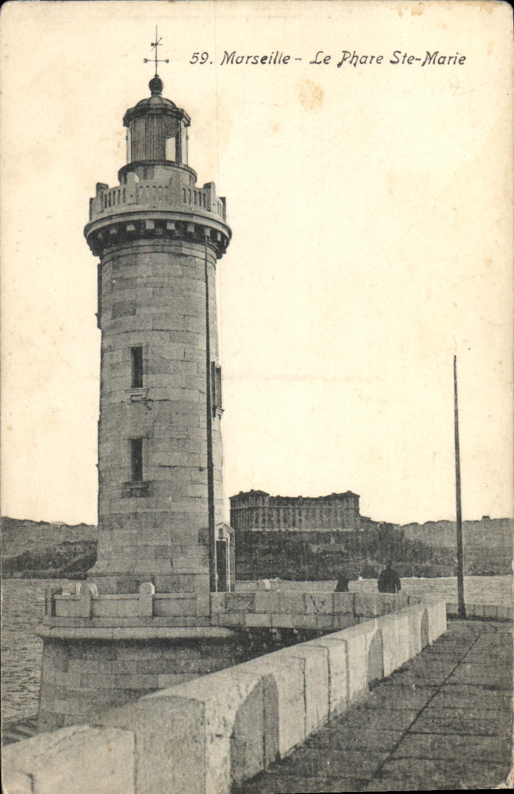 CPA Marseille le Phare Ste Marie 
