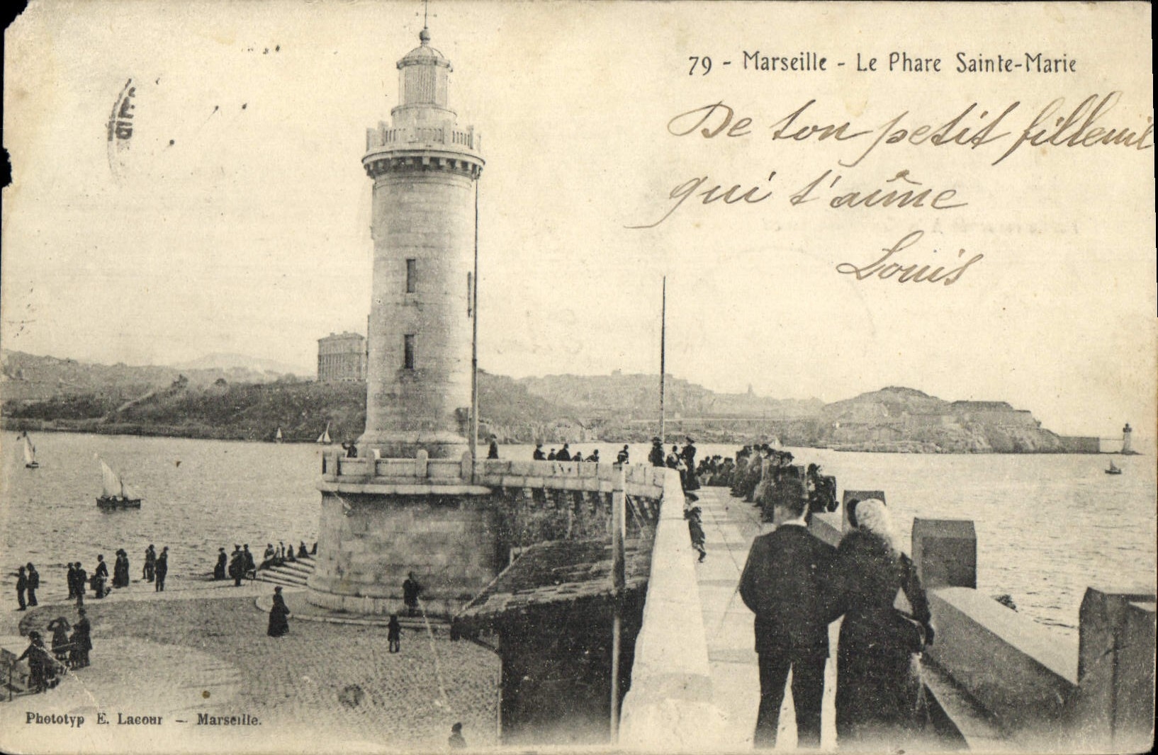 CPA Marseille le Phare Sainte Marie 