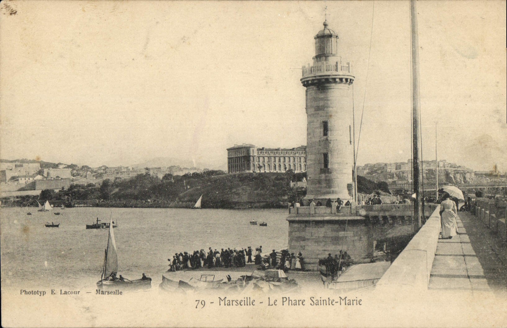 CPA Marseille le Phare Sainte Marie 