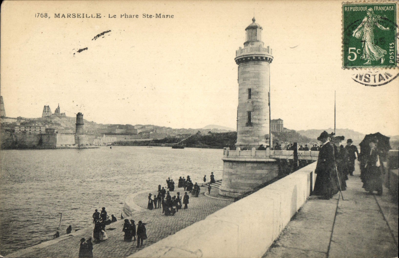 CPA Marseille le Phare Ste Marie 