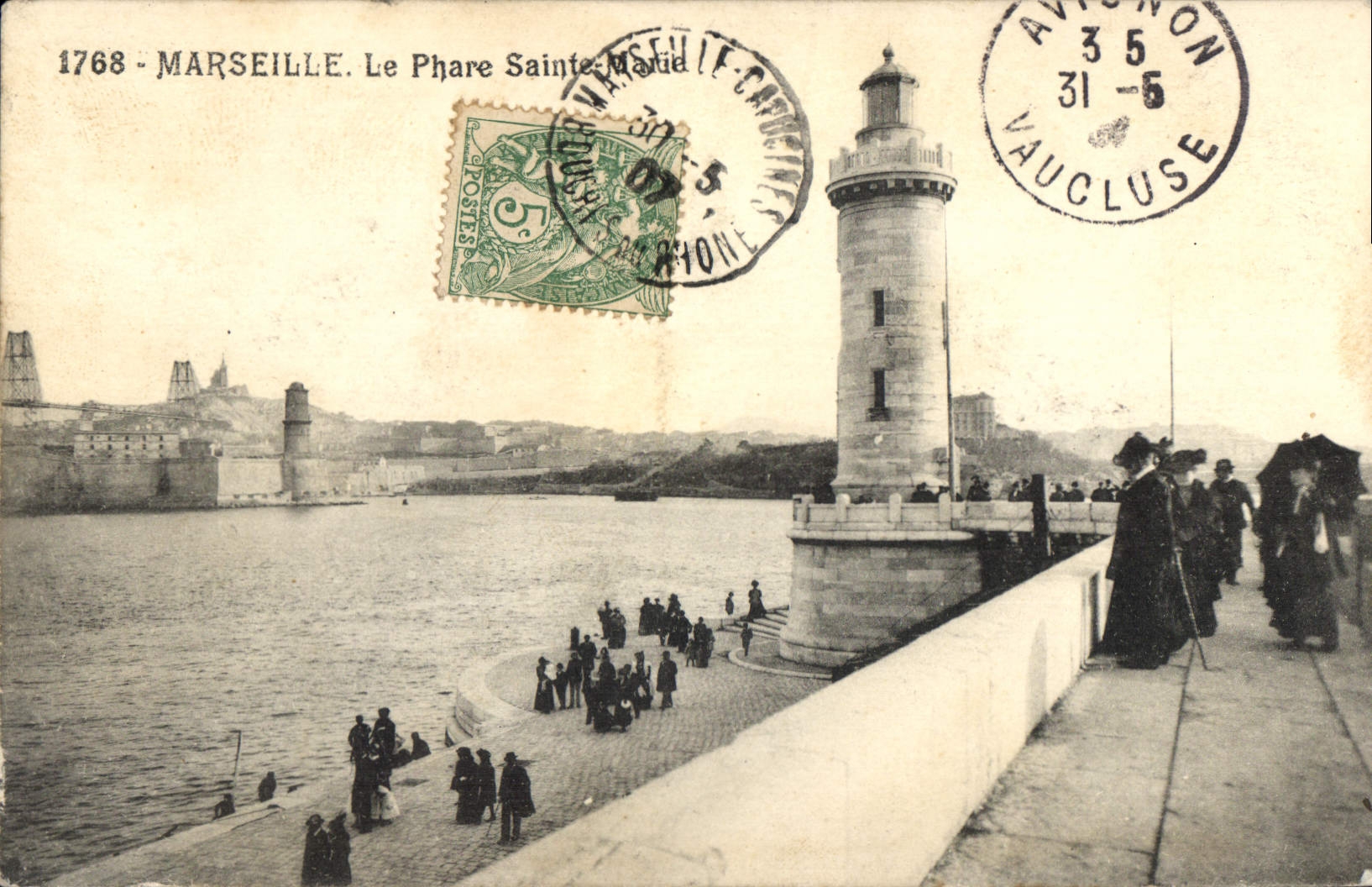 CPA Marseille le Phare Sainte Marie 