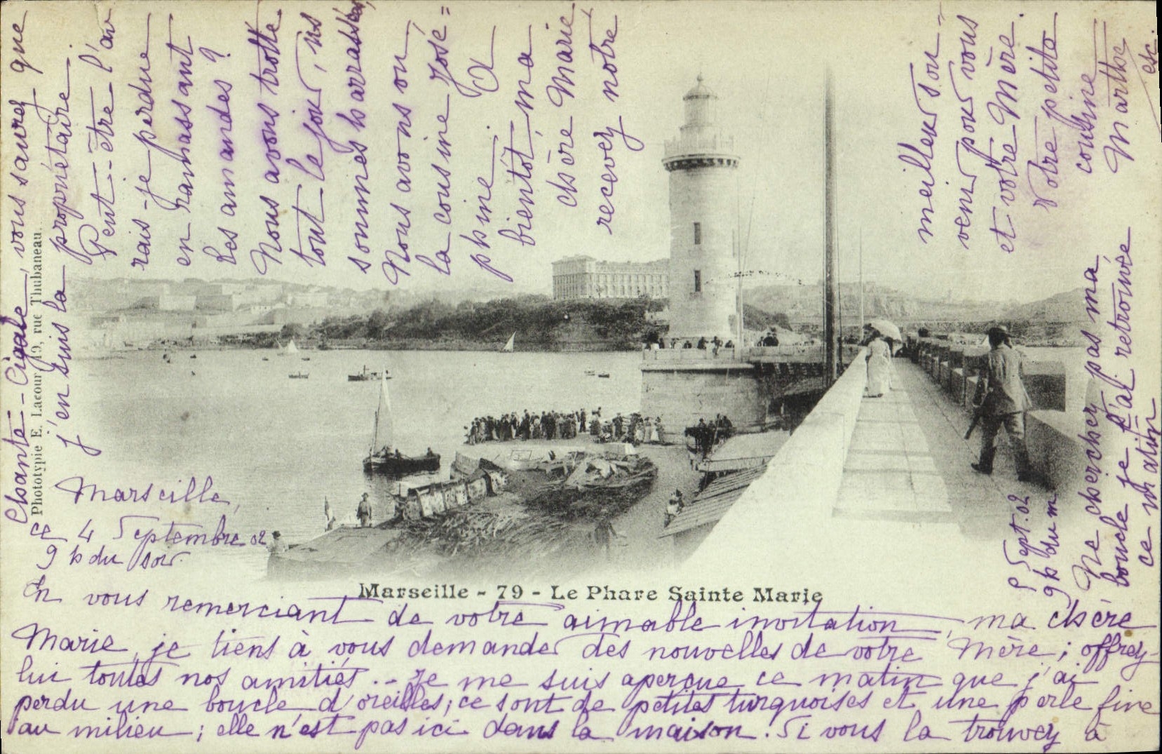 CPA Marseille le Phare Sainte Marie 