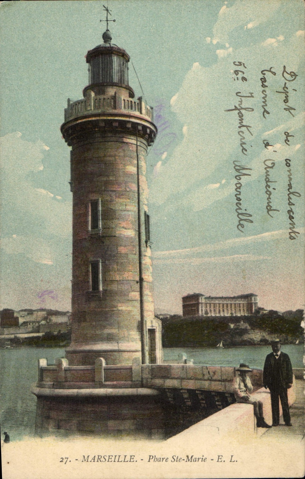 CPA Marseille Phare Ste Marie 