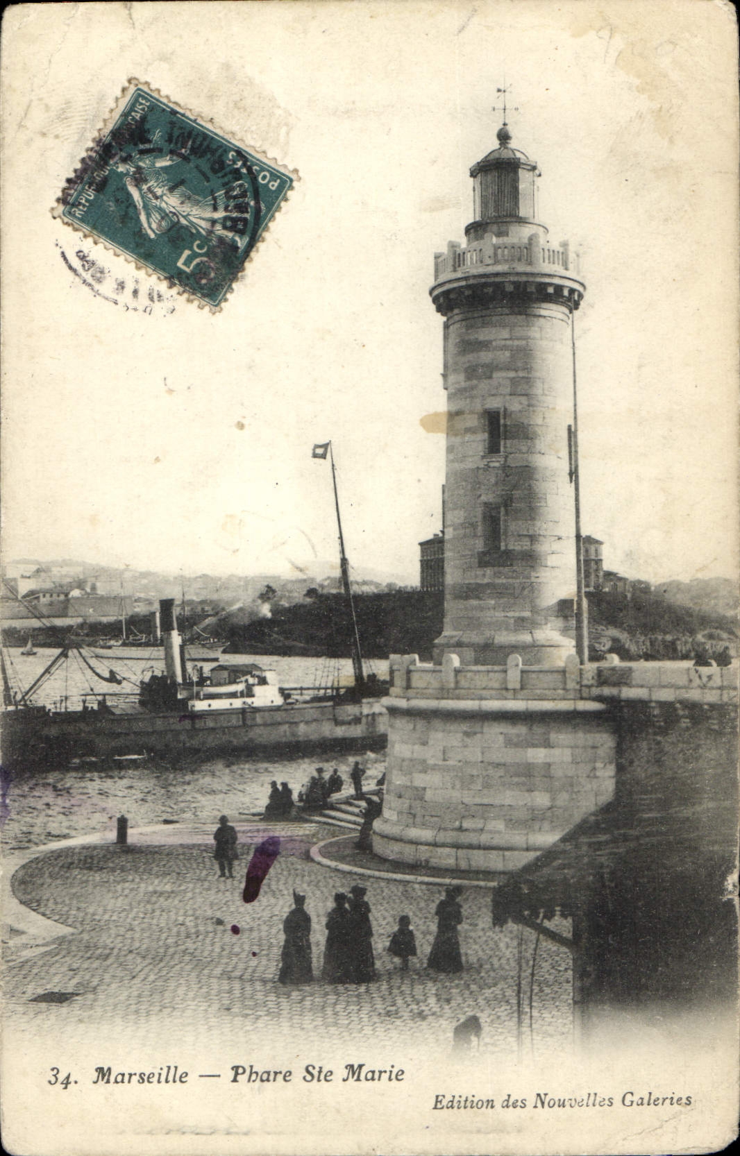CPA Marseille Phare Ste Marie 