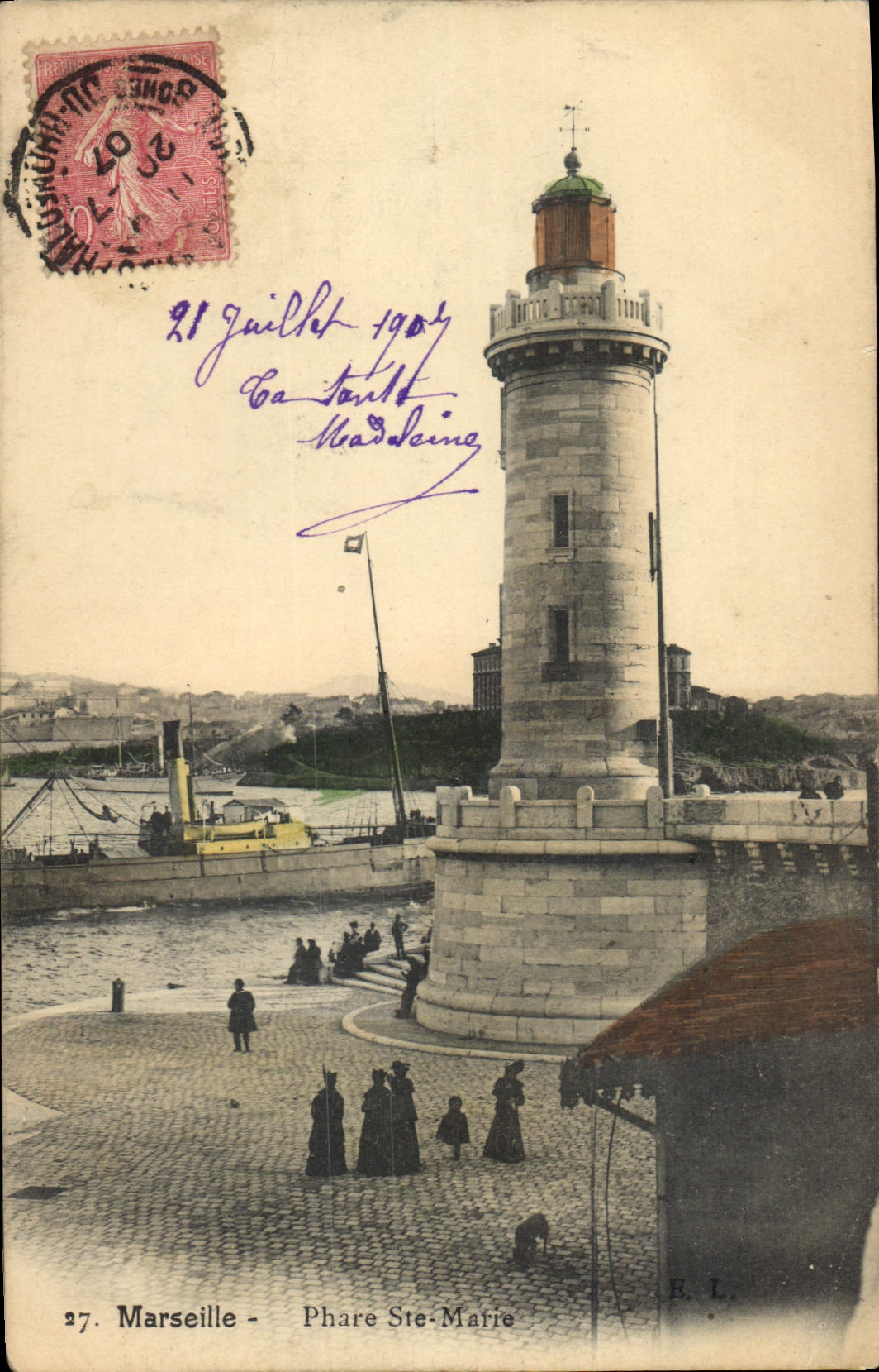 CPA Marseille Phare Ste Marie 
