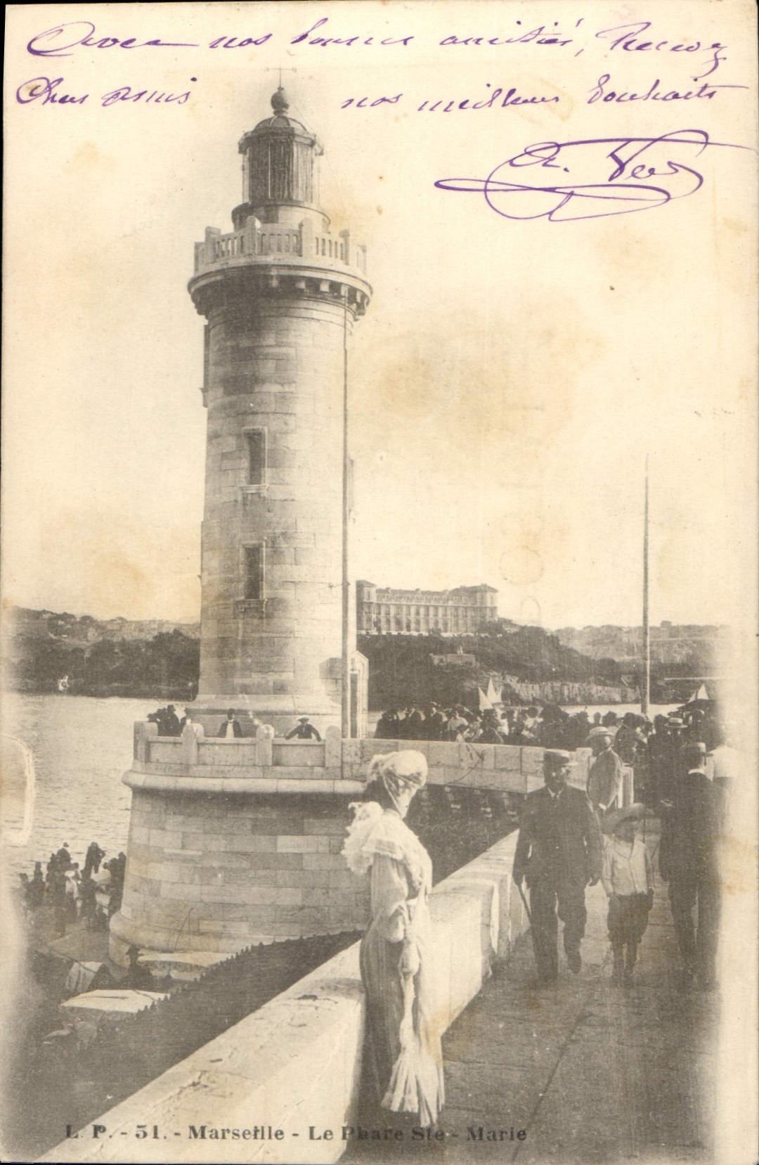 CPA Marseille le Phare Ste Marie 