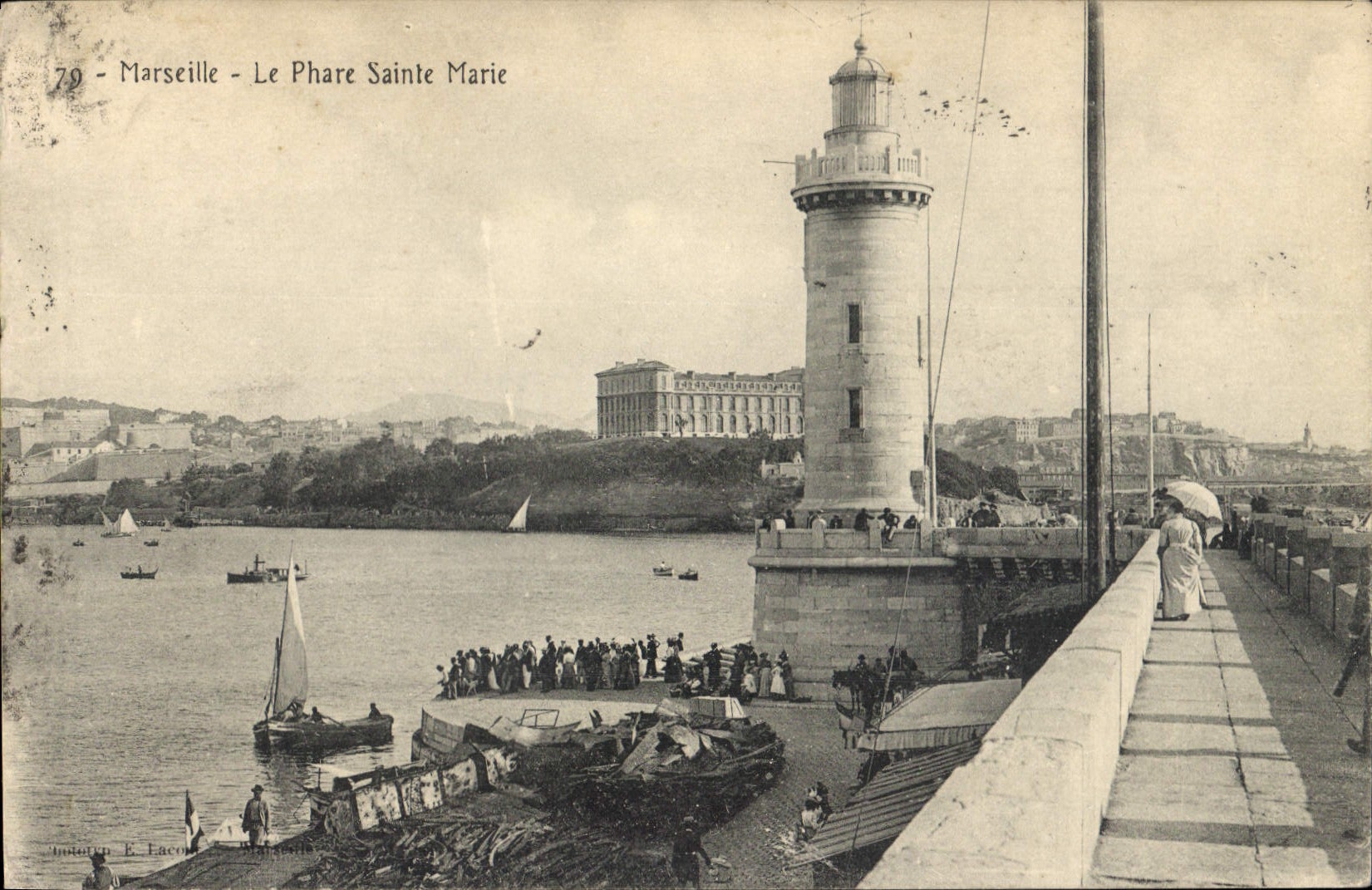 CPA Marseille le Phare Sainte Marie 
