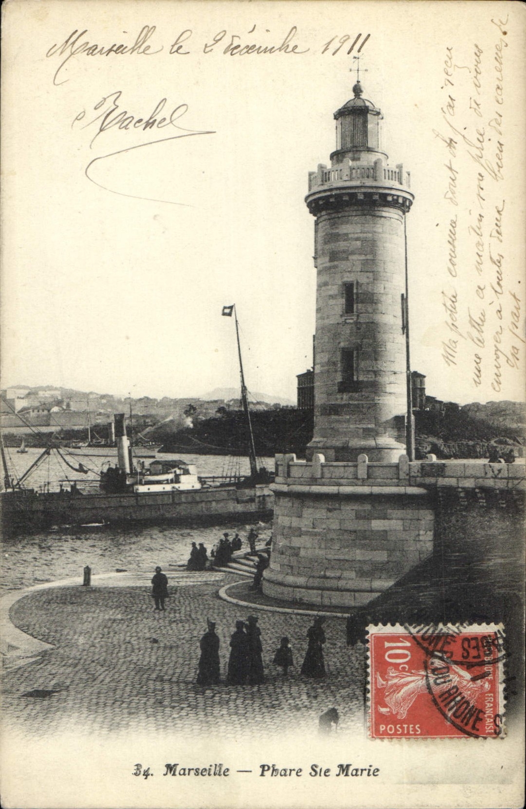 CPA Marseille Phare Ste Marie 