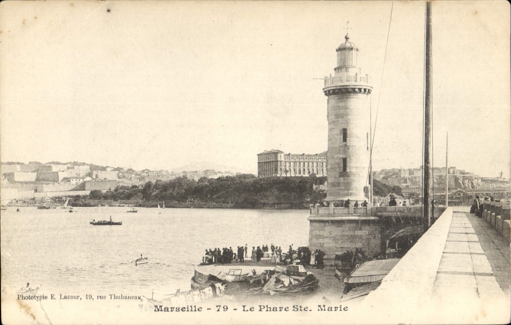 CPA Marseille le Phare Ste Marie 