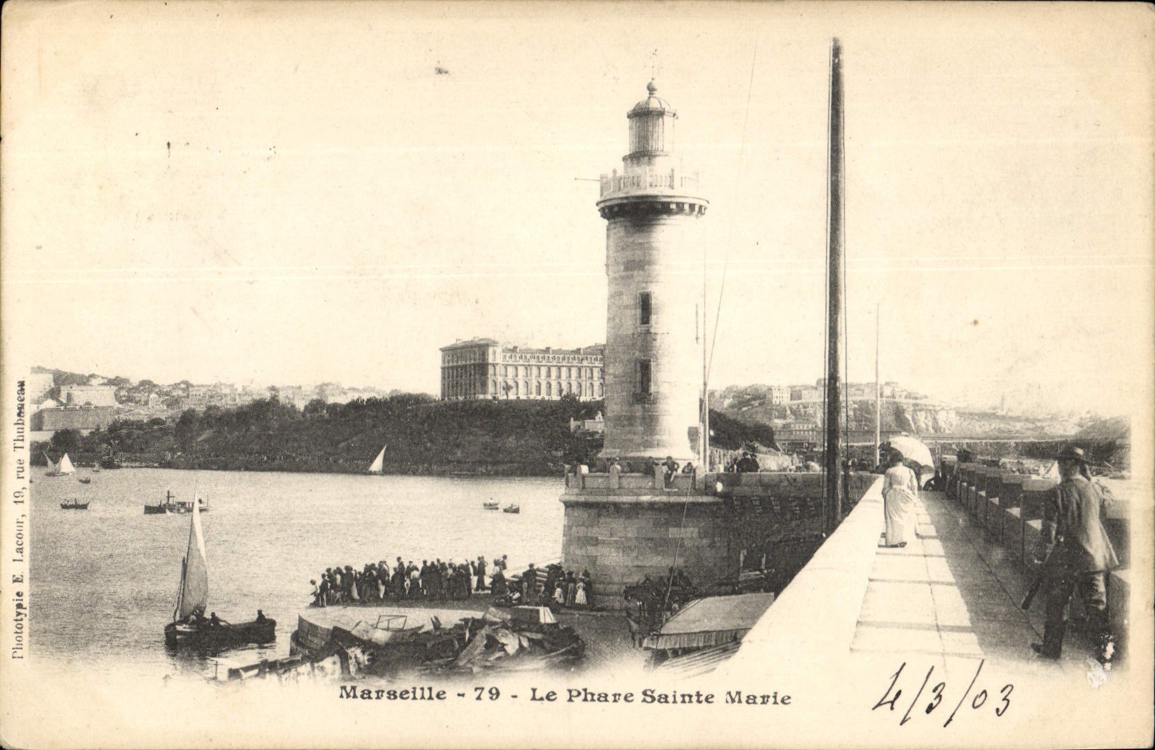 CPA Marseille le Phare Sainte Marie 
