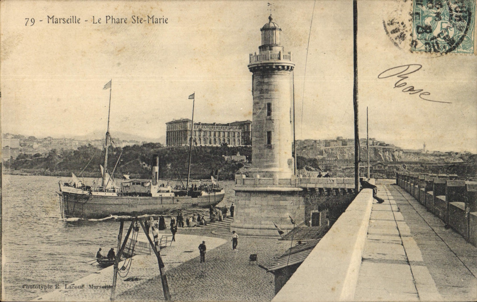 CPA Marseille le Phare Ste Marie 
