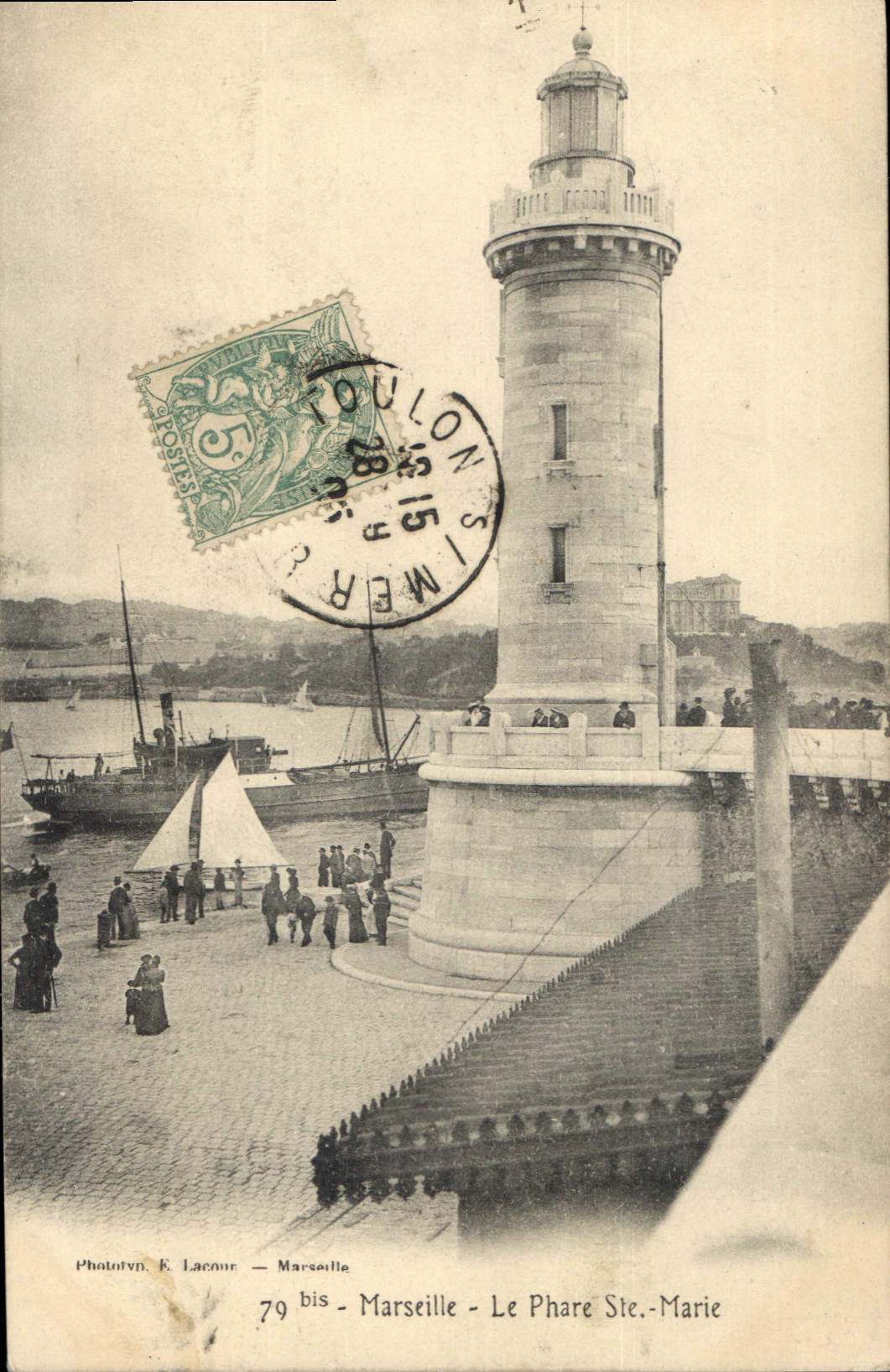 CPA Marseille le Phare Ste Marie 