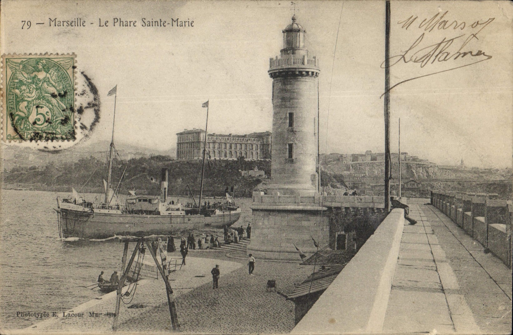 CPA Marseille le Phare Sainte Marie 