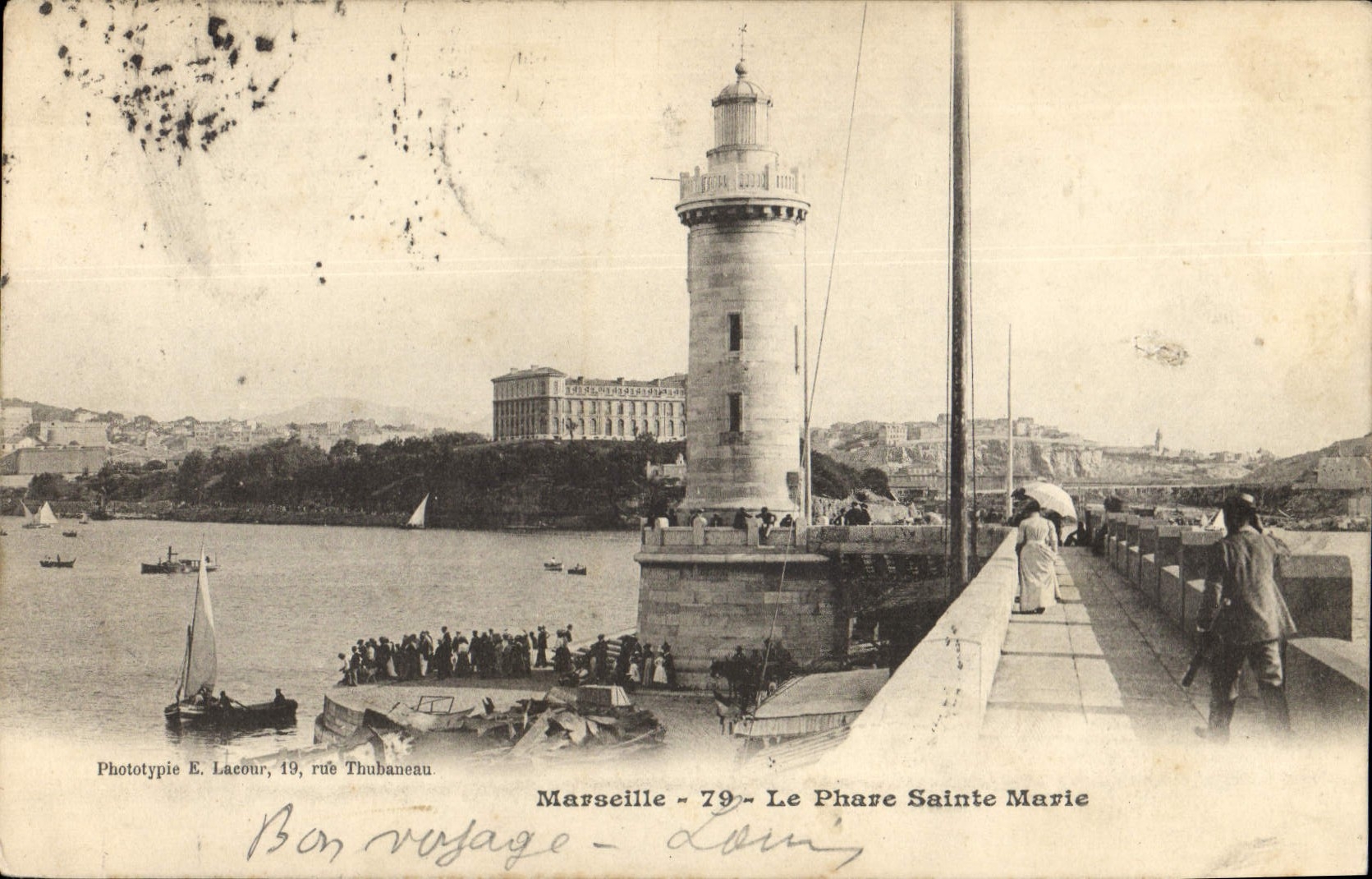 CPA Marseille le Phare Sainte Marie 