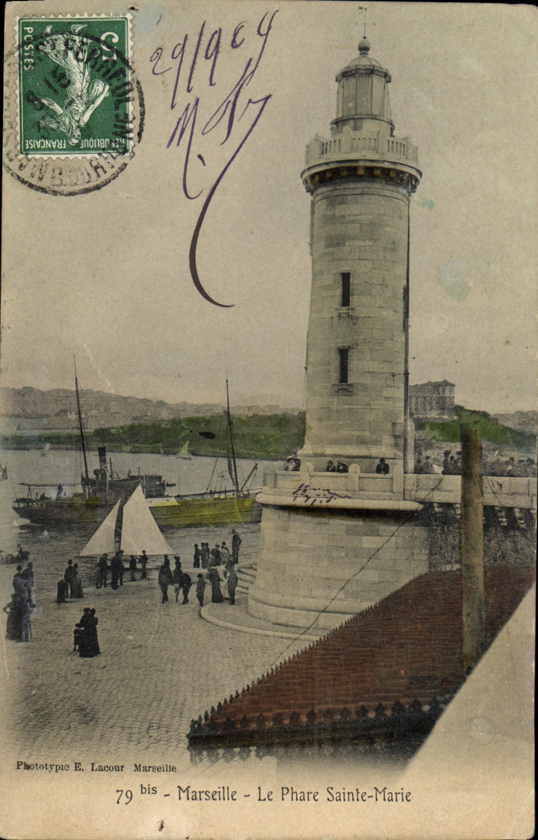 CPA Marseille le Phare Sainte Marie 