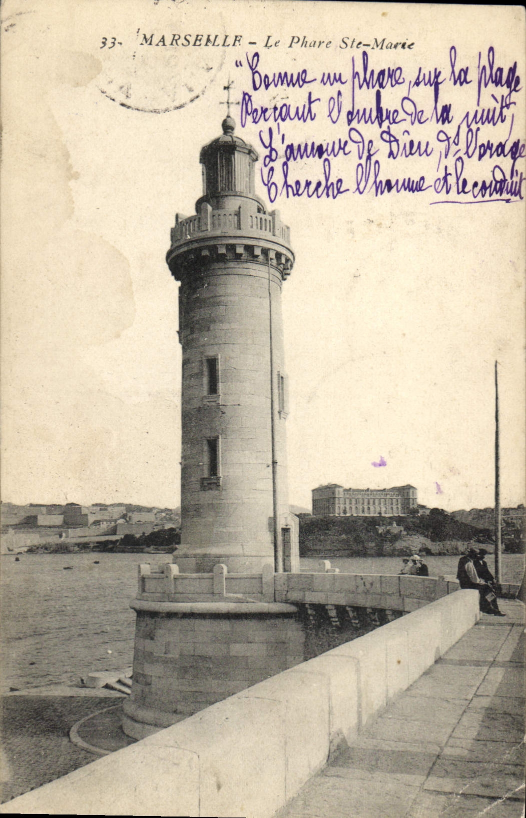 CPA Marseille le Phare Ste Marie 
